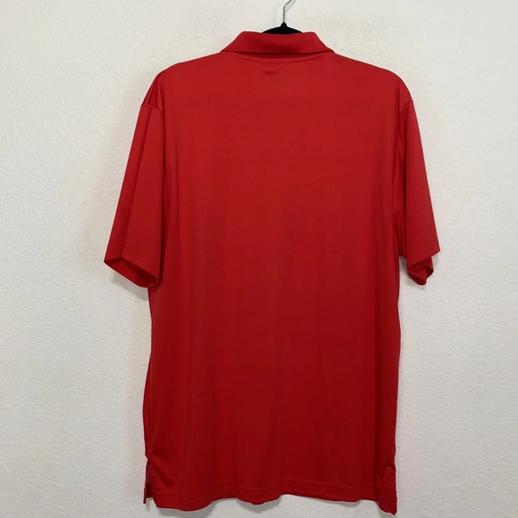 PGA Tour Men's Red Blue Preppy Pro Series Athletic Fit Golf Polo Shirt Size XL - Picture 3 of 7